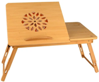 ファン Bt 付き竹製コンピューターデスクテーブル