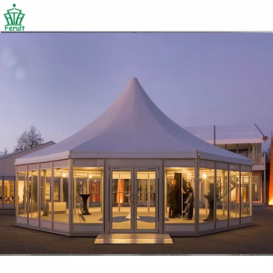 フェア用アルミフレーム六角形屋外展示テント